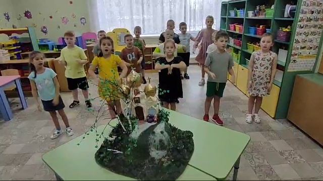 Фрагмент занятия в рамках регионального проекта "Добрый мир" Храм - дом божий