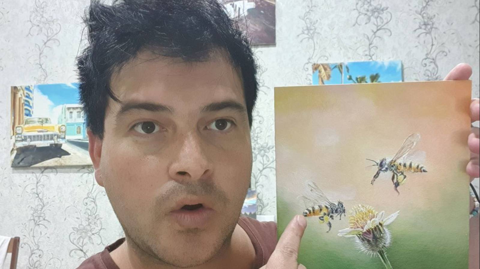 Две пчелы и один Одуванчик