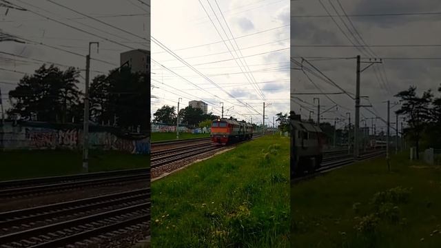 Миниролик #619 2М62У 059 Проезжает Отдых#рек #эг2тв #эд4м #электричка #ЭП2Д #МЦД #поезд #МЦД3