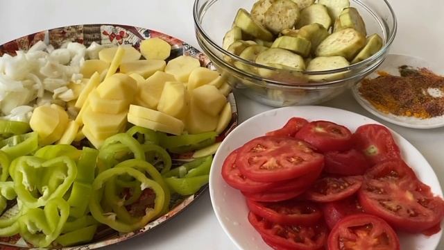 Самое вкусное блюдо лета ☀️ аджабсандал с овощами