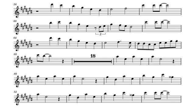 Cigano _ Djavan _ Sax Alto _ Sheet Music _ Partitura _ Eb _ Play Along(360P)