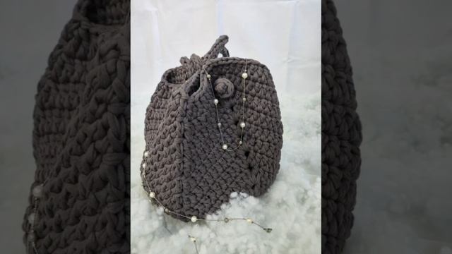 сумка шоппер Магнолия крючком