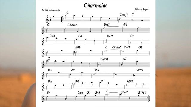 Charmaine-_jazz_waltz_(Pollack)_Backing_track___score_for_Eb_alto_instruments(360P)[1]