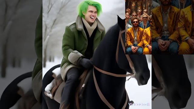 «Этим  зимним  днëм  
  Пляшем  мы  с  конëм! »