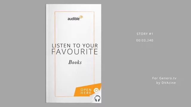 Audible    Stories carousel example