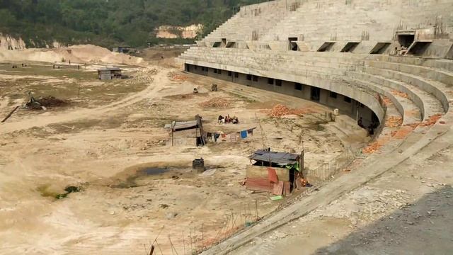 INTERNATIONAL STADIUM under construction at Ampati, Meghalaya Northeast