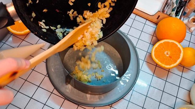 Салат на новый год _Апельсинка_ 🍊 с маринованными грибами