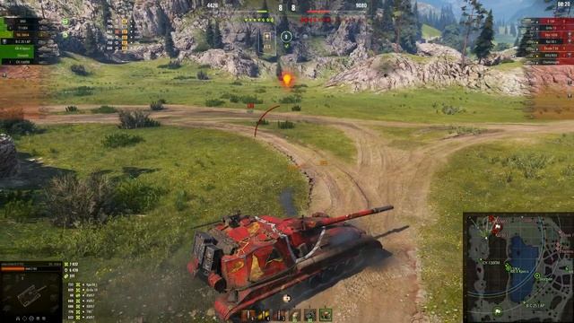 Мир танков. WOT. Бой на Объект 268/4. 10 фрагов и 12К урона