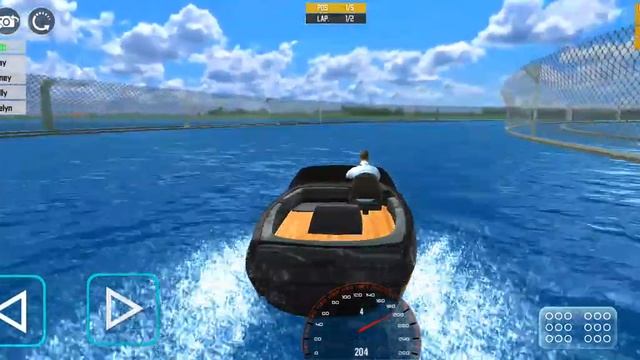 Играю в симулятор лодочных гонок для андройда.
