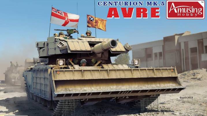 Распаковка Amusing Hobby 1 35 35A035 Centurion Mk.5 AVRE