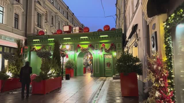 Прогулка по столице во время рождественского волшебства! Ночная жизнь Москвы ( 25.12.2014 )