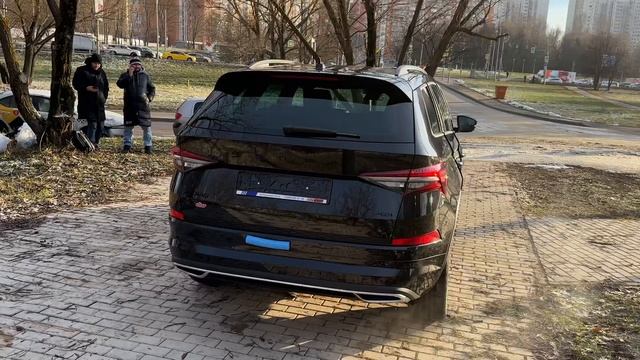 Skoda Kodiaq Sport Line II+ с матричными фарами! Цвет черный