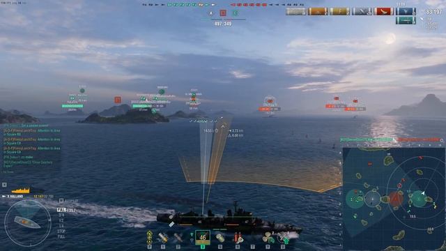 World of Warships - Halland: Play by Play Analysis