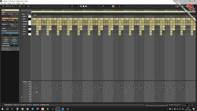 4. Создание и обработка Drums партии (Clap, Hi Hats, Ride).