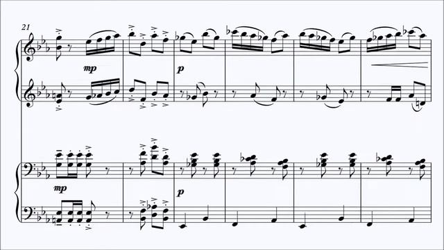 Piano Duets - Characteristic Miniatures - No11 in Eb March