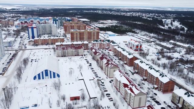 Лётная экскурсия по посёлку Солнечный.