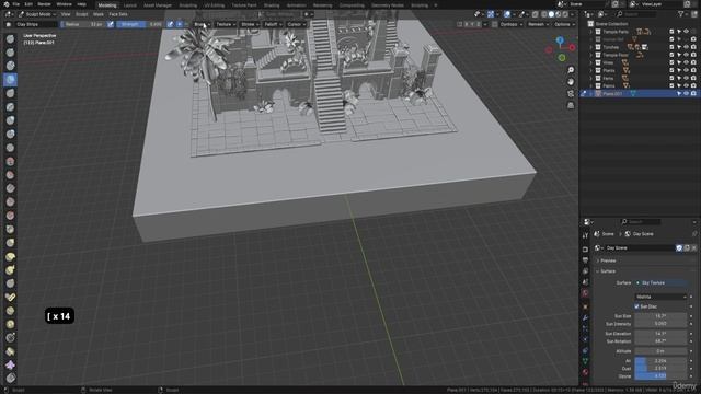 3. Lesson 158 - Sculpting the Terrain Platform in Blender