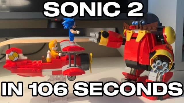 Sonic 2 in 106 seconds - Lego stop motion