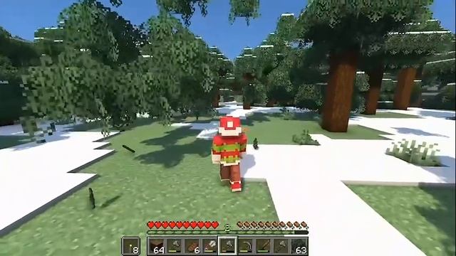 Строим зимний домик в Minecraft 🎅 Атмосфера праздника в каждом блоке! 🏠