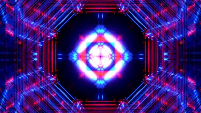 Glowing Tunnel Neon multi colour moving Screensaver/Wallpaper - HD Vj Loops & Party Background