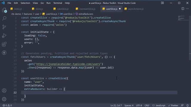 Redux Toolkit Tutorial - 24 - Async Thunks