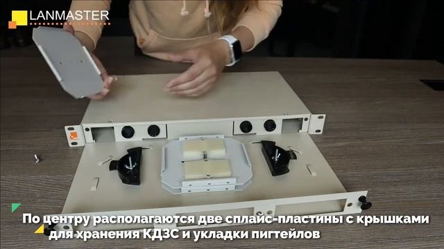 Кросс оптический LANMASTER 19 на 3 адаптерные панели