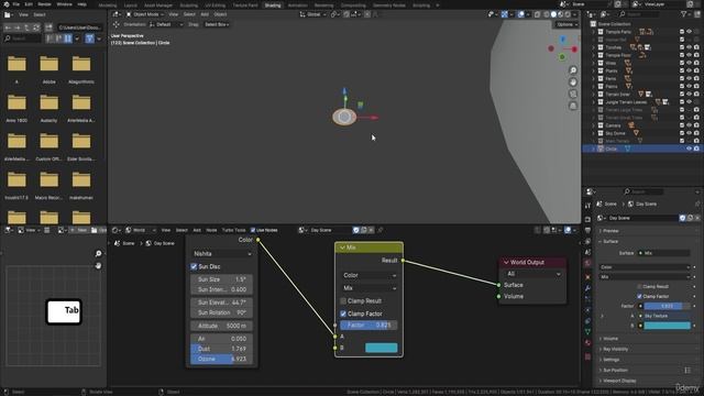 5. Lesson 170 - Creating a Day Scene Lighting in Blender