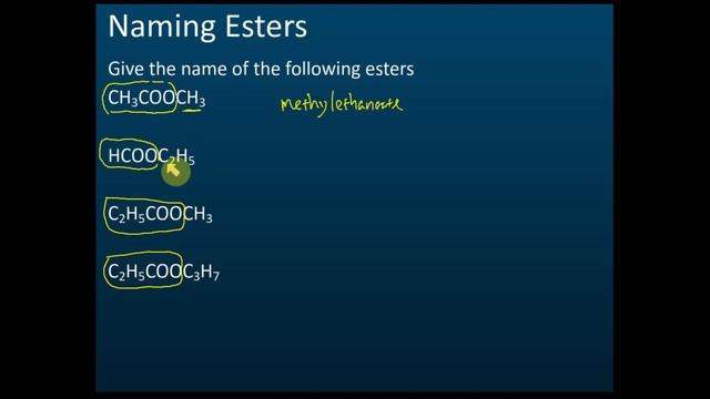 Naming Esters | Carbon Compound | Organic Chemistry IUPAC Naming