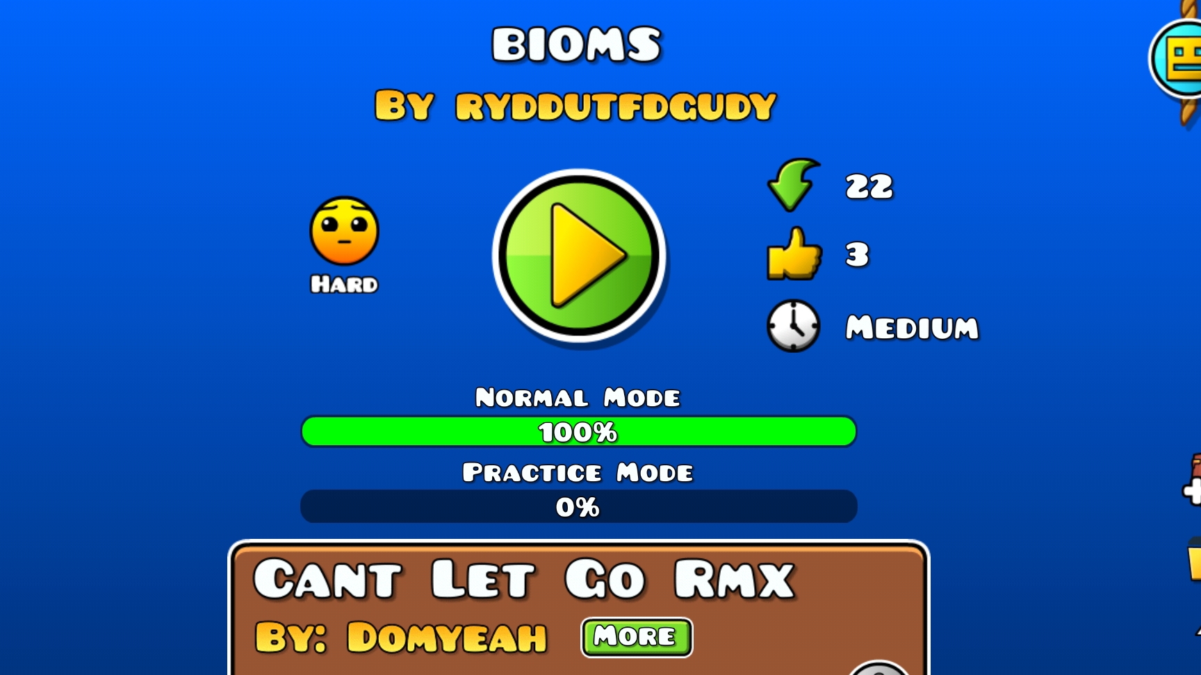 мой уровень bioms в geometry dash