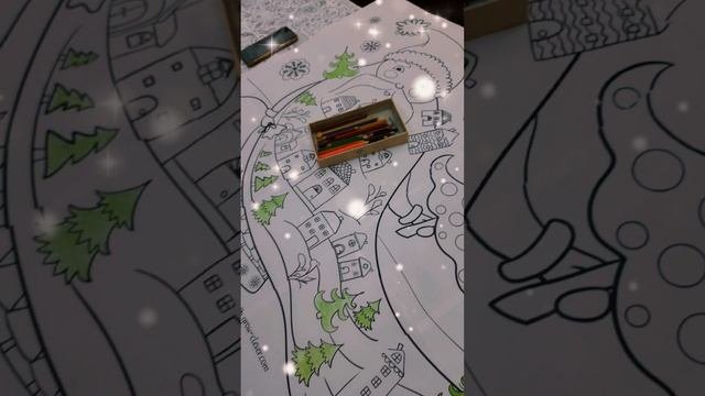 Новогодняя мега-раскраска❄️