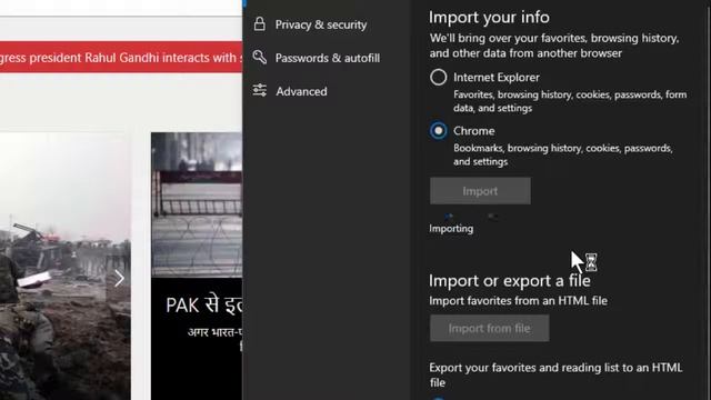 How To Import Chrome Bookmarks In Microsoft Edge In Windows 10