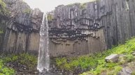 Свартифосс черный водопад Исландия Svartifoss Iceland