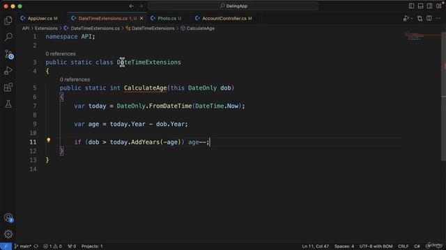 80 - Adding a DateTime extension to calculate age