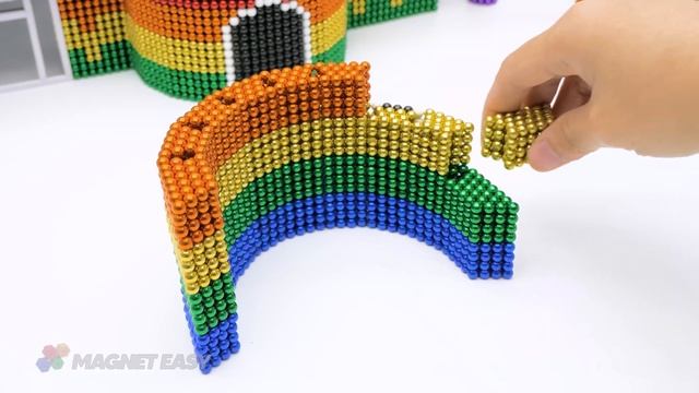 ASMR - How To Build Mini Villa Model From 100000 Magnetic Balls | Magnet Easy