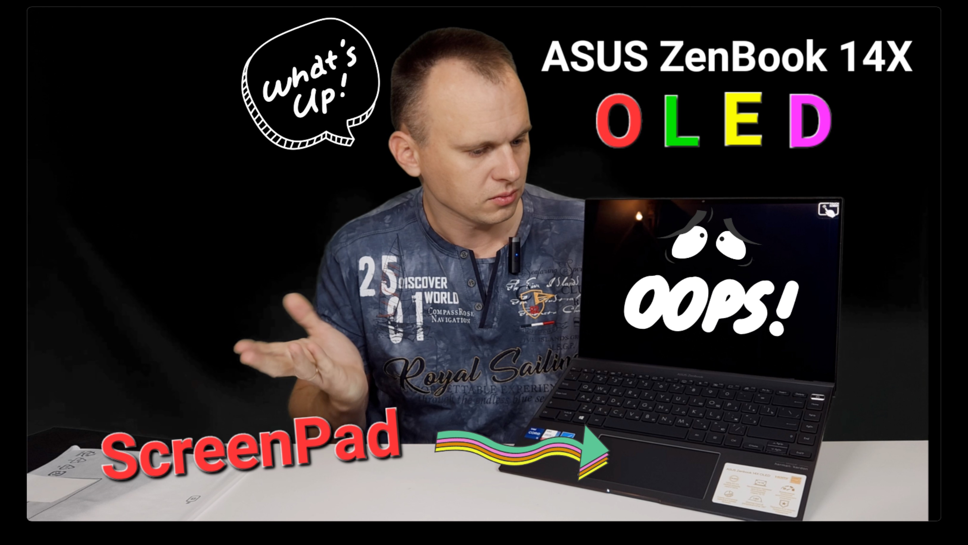 Распаковка Asus ZenBOOK 14X OLED со ScreenPad