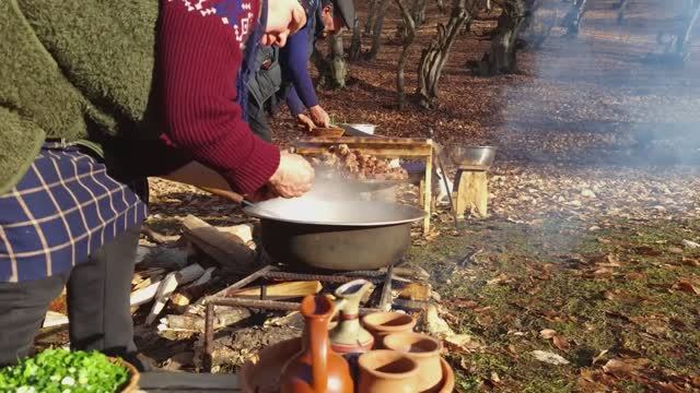 Kənd Həyatı.   Cooking Whole Lamb Барашек весь, сразу!!