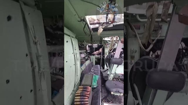 Подбитый американский БТР М113 на Кураховском