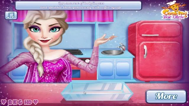 Elsa Cooking Tiramisu ♥ Disney Princess Elsa Cooking Game for Kids