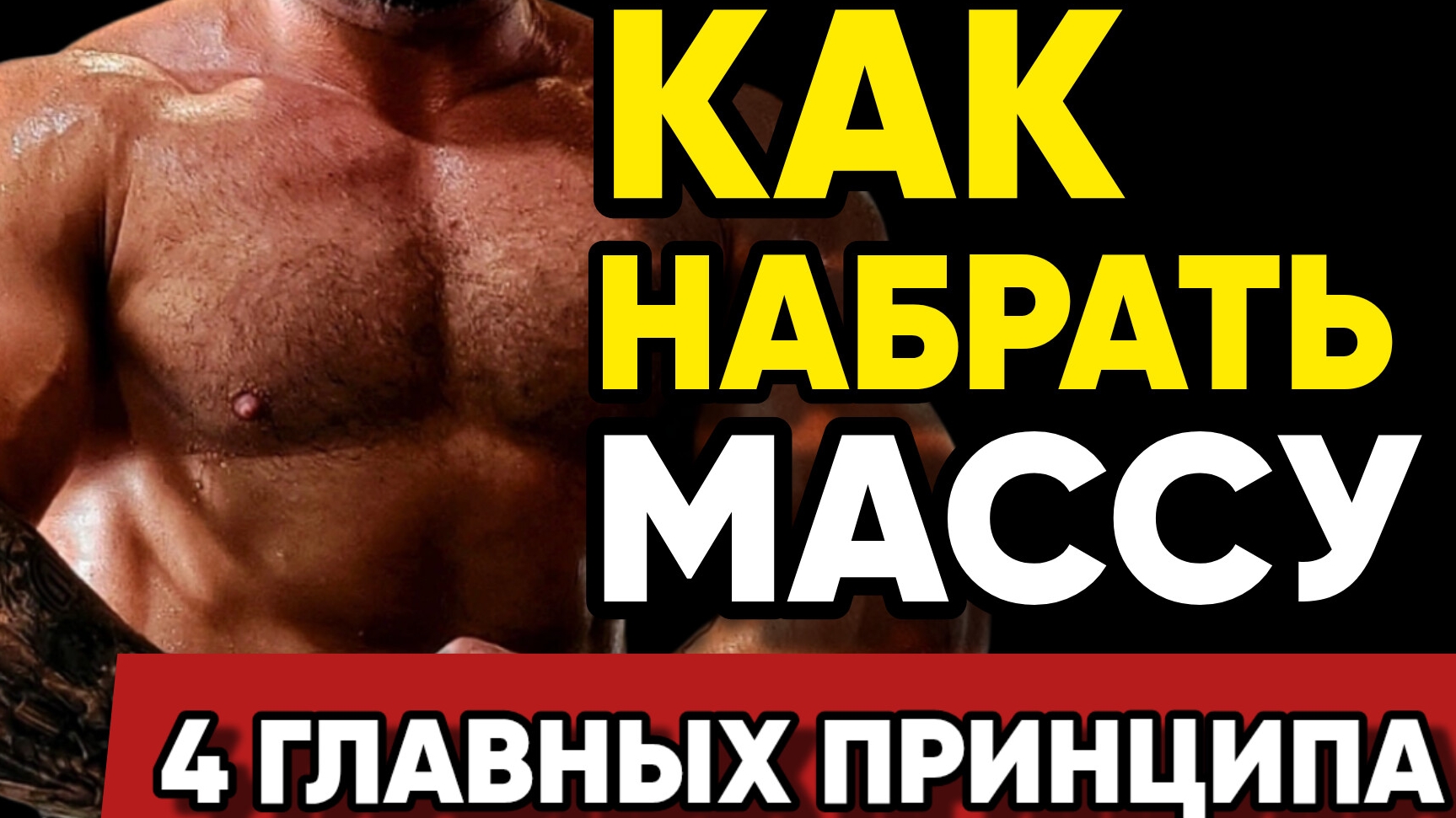 Как Набрать МЫШЕЧНУЮ МАССУ? 4 ОСНОВНЫХ ПРИНЦИПА МАССОНАБОРА