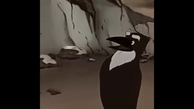 Сергей Мартинсон-Ворон Коракс.(Из Советского мультфильма-Снежная Королева. 1957 год.)