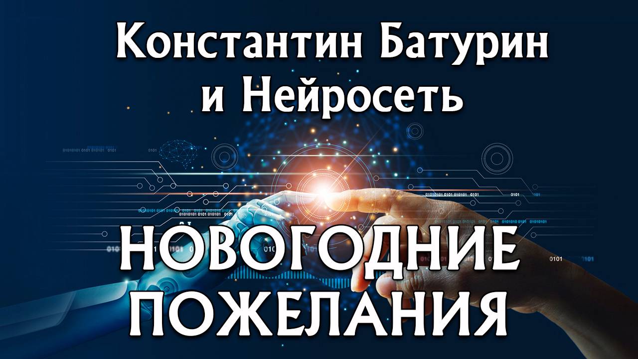 НОВОГОДНИЕ ПОЖЕЛАНИЯ - Константин Батурин и Нейросеть
