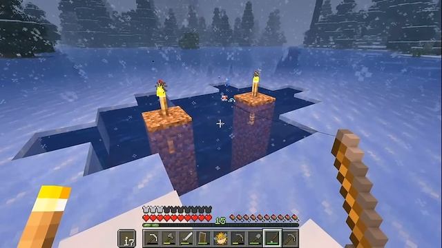 Minecraft уютный зимний домик в снежном биоме 🎁 Создаем сказочное рождество! 🎄