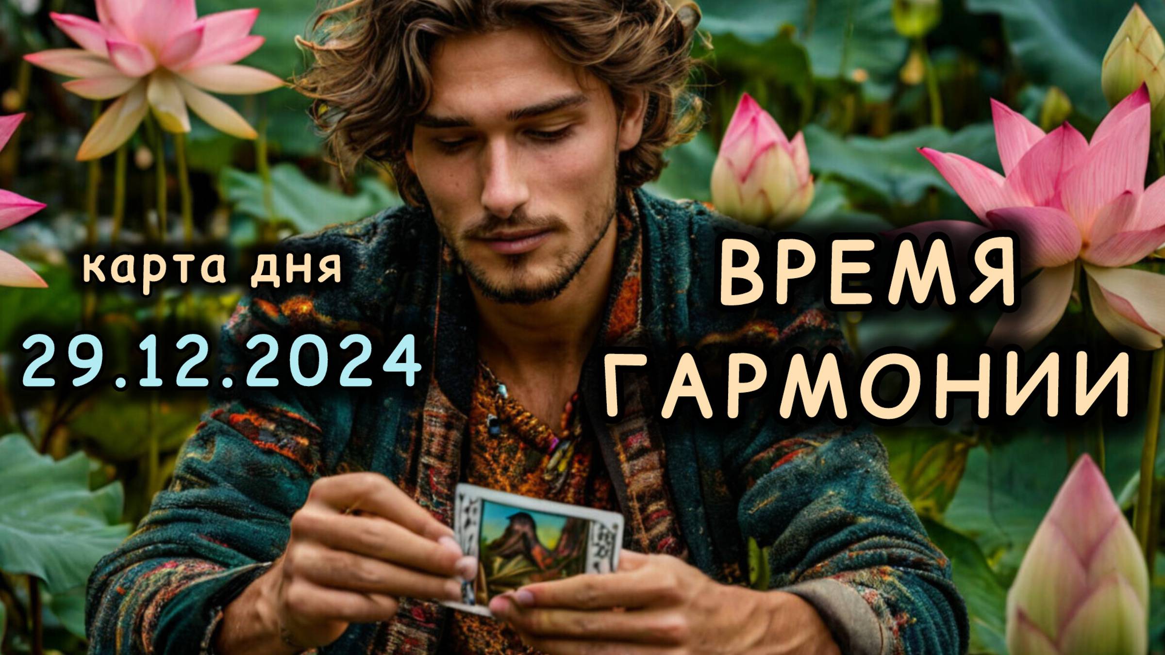 КАРТА ДНЯ - 29 декабря 2024. ТАРО прогноз / расклад / совет на 28 лунный день ЛОТОС. Энергия дня