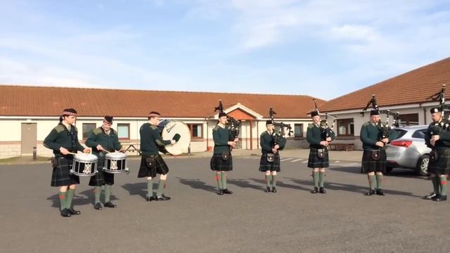 Tayforth UOTC Pipes and Drums Northern Lights Medley Competition 2014