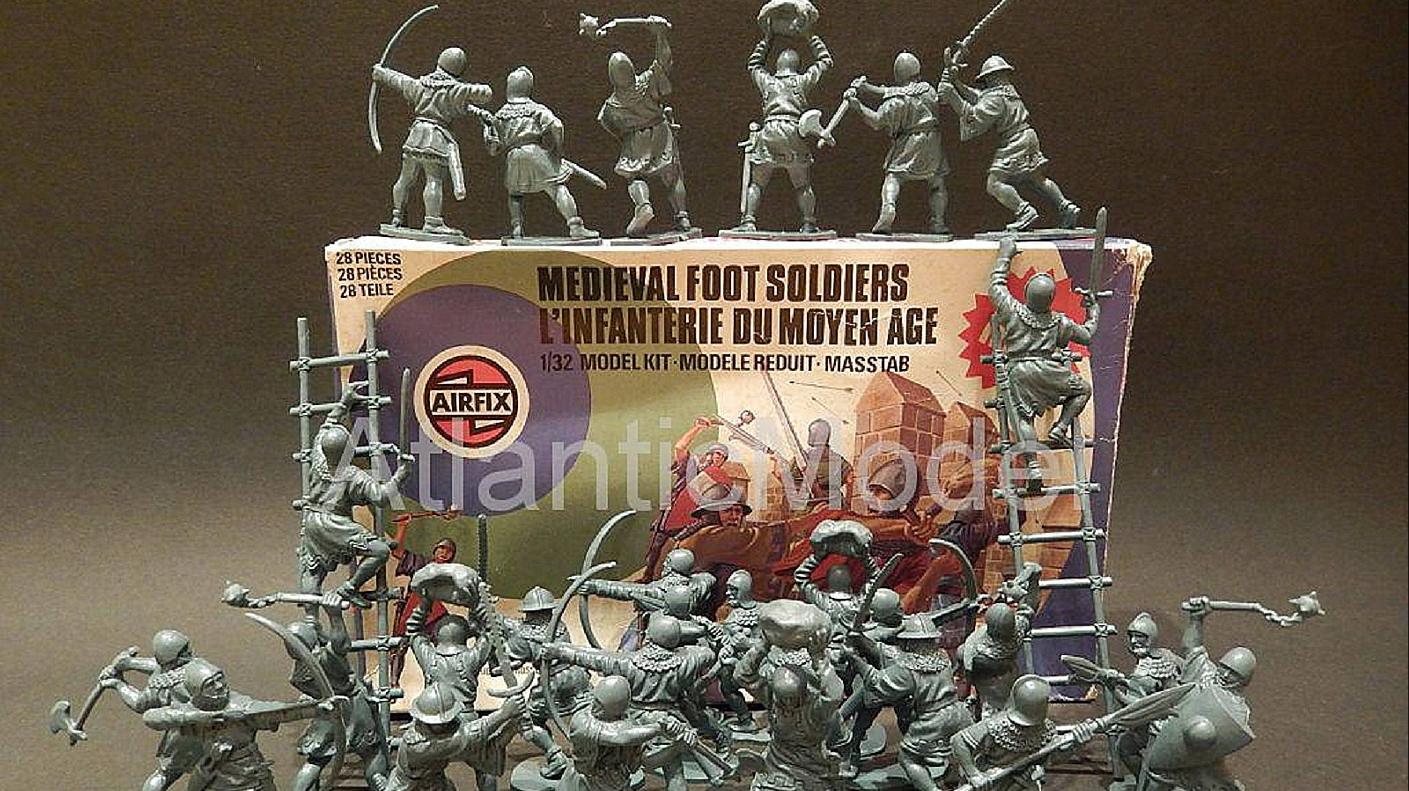 солдатики Airfix Средневековые пешие солдаты видео 2