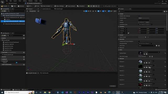 8. 39.add skeletal mesh to our charactert
