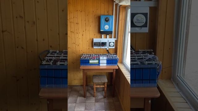 Автономное электроснабжение солнечной электростанцией и бензиновым генератором
