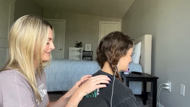 Real Person ASMR   Hair, Face & Back Relaxation with Christa ✨