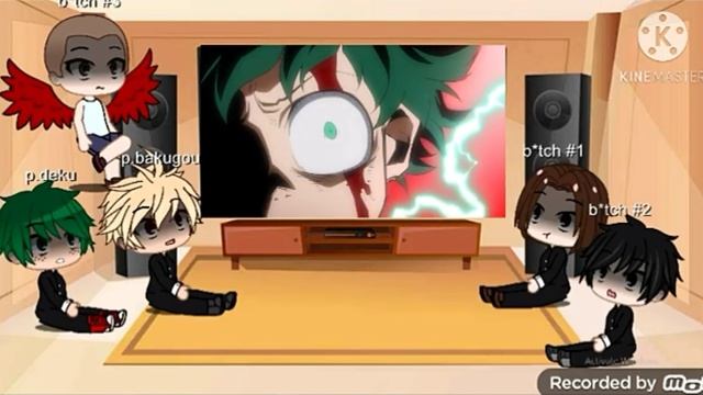 past deku and his bullies react to him and All Might vs Final boss // reaction series (2/??)