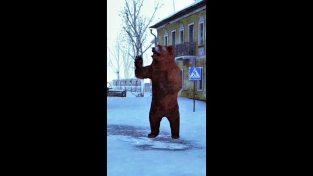 медведь флексит под дабстеп 2 #shorts #прикол #stayout #stalker